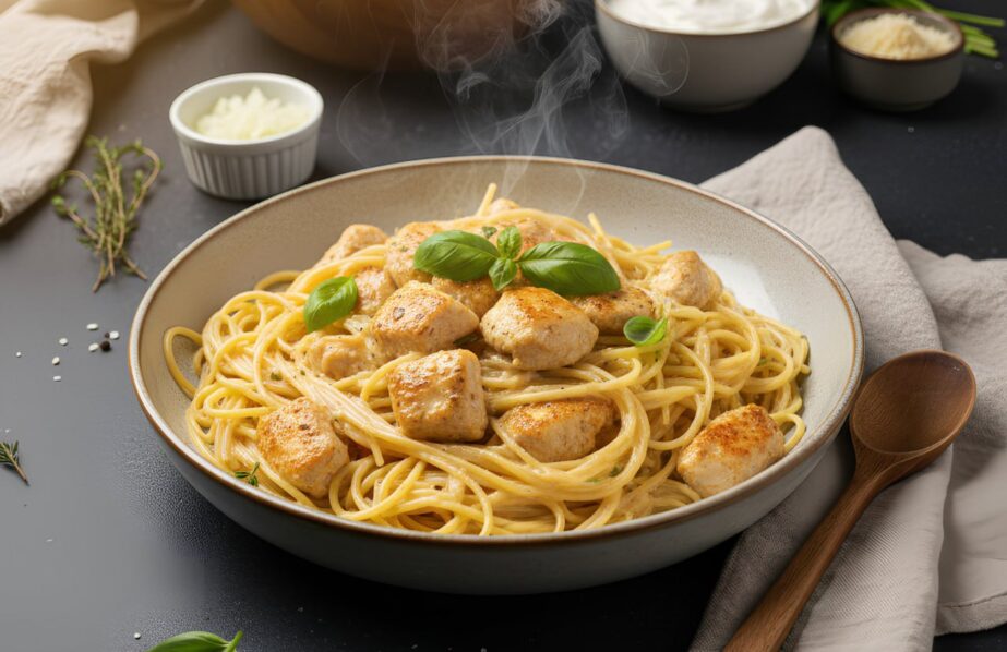 Vermicelli з вершково-курячим соусом