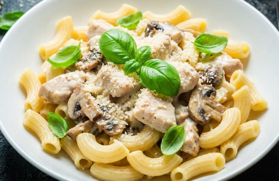 Chifferini Rigati з куркою та грибами у вершковому соусі